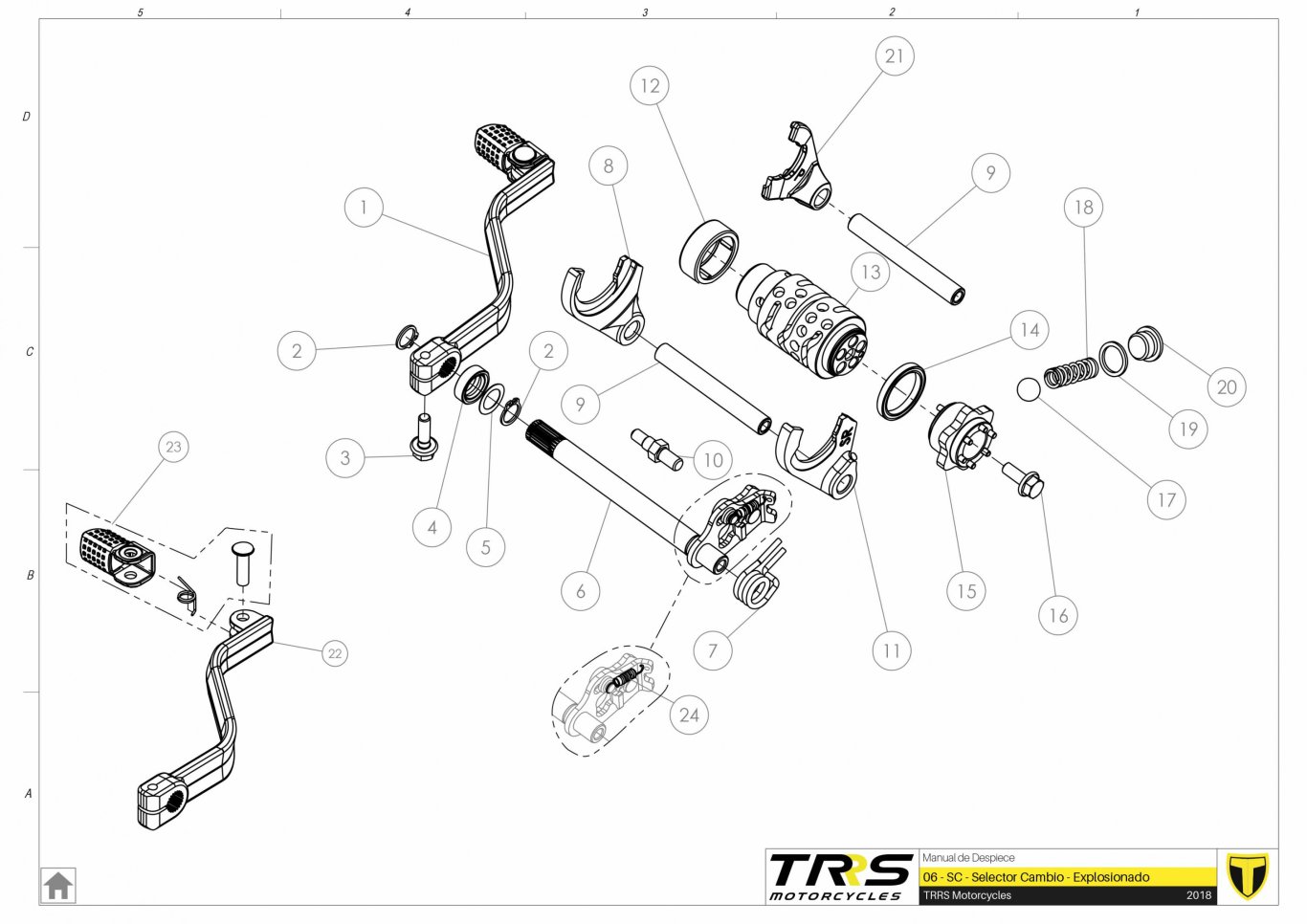 06MT - GEAR SELECTOR GROUP