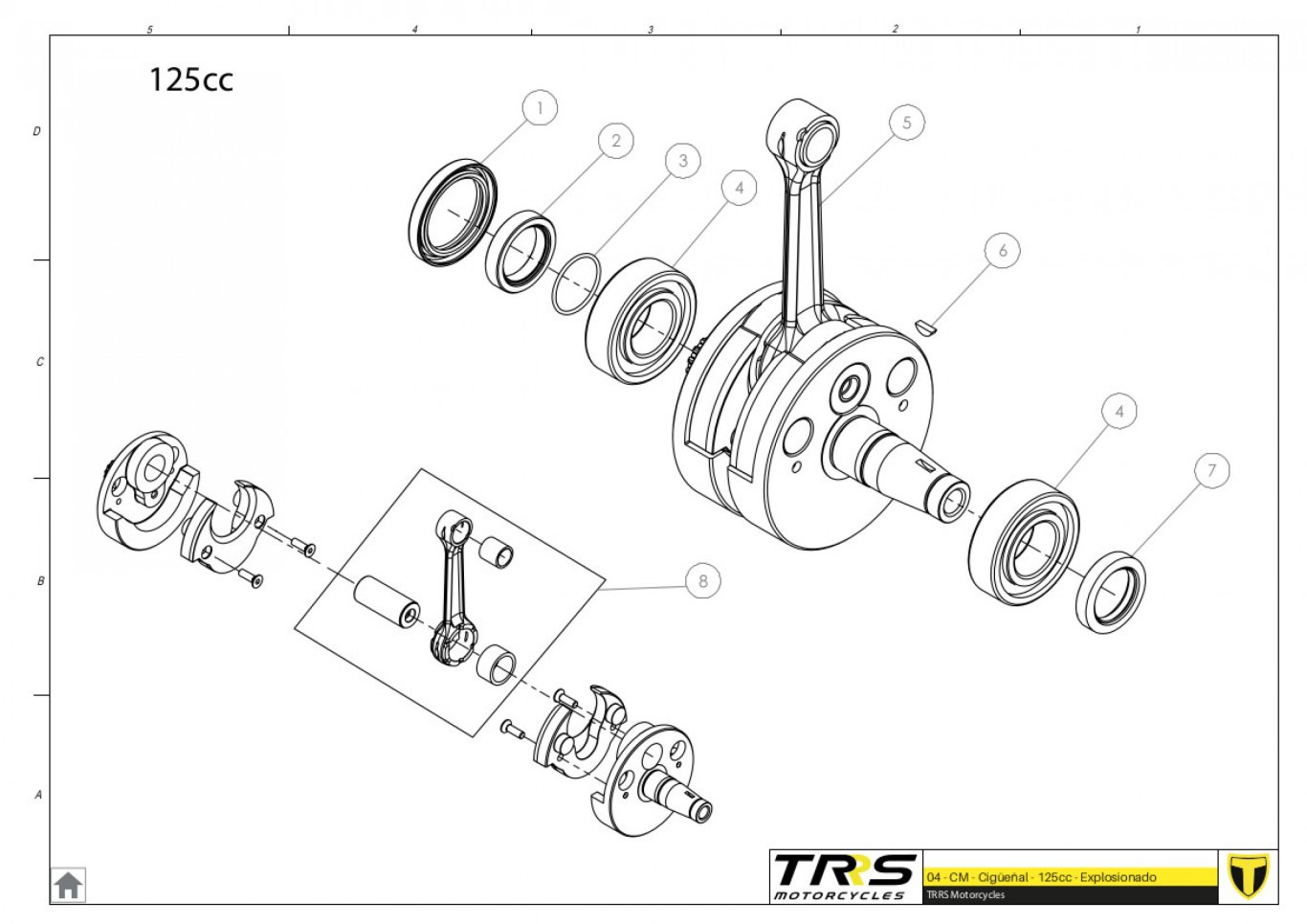 04MT-125 - CRANKSHAFT 125