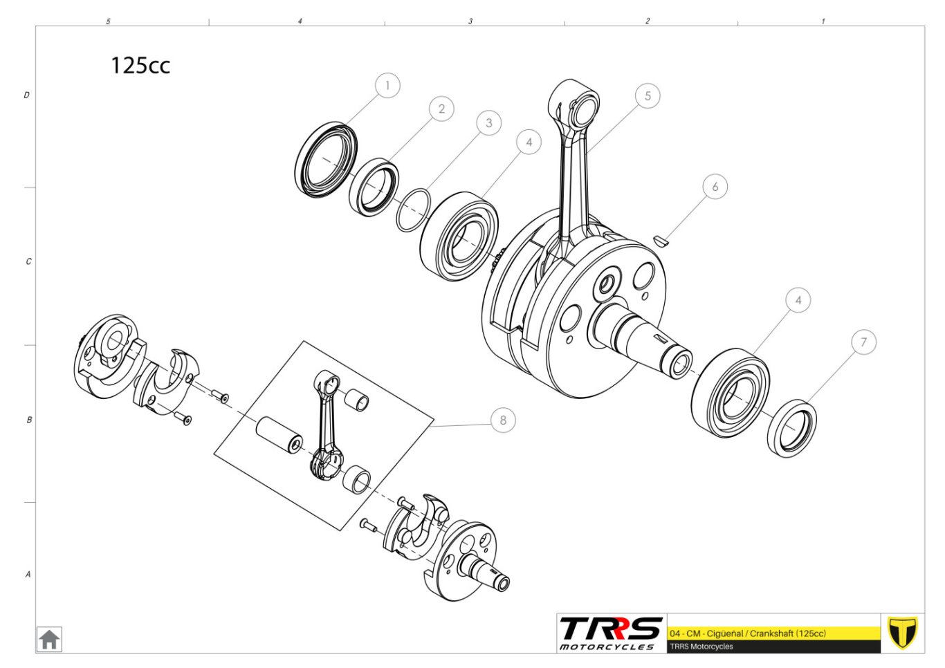 04MT-125 - CRANKSHAFT 125