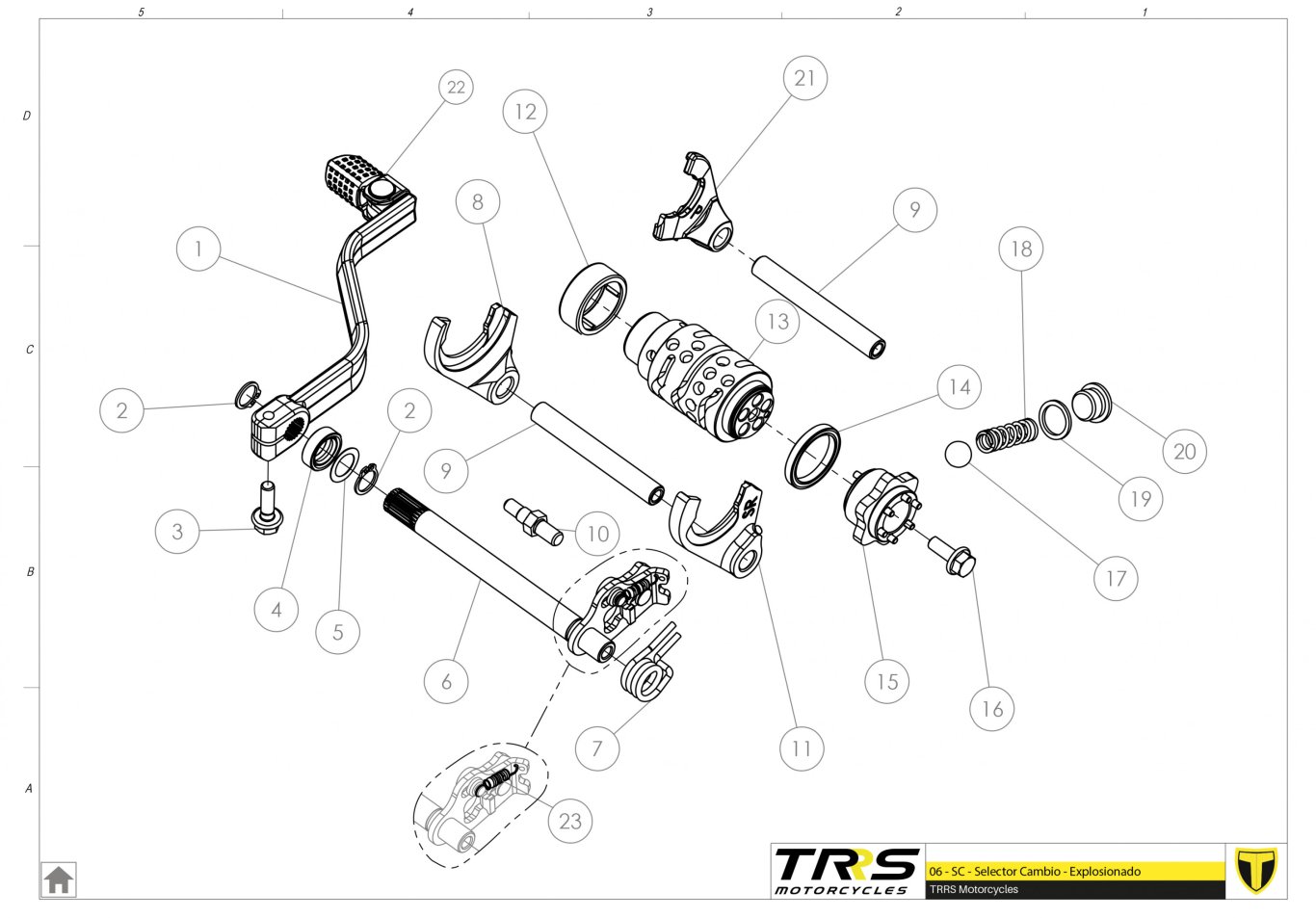 06MT - GEAR SELECTOR GROUP