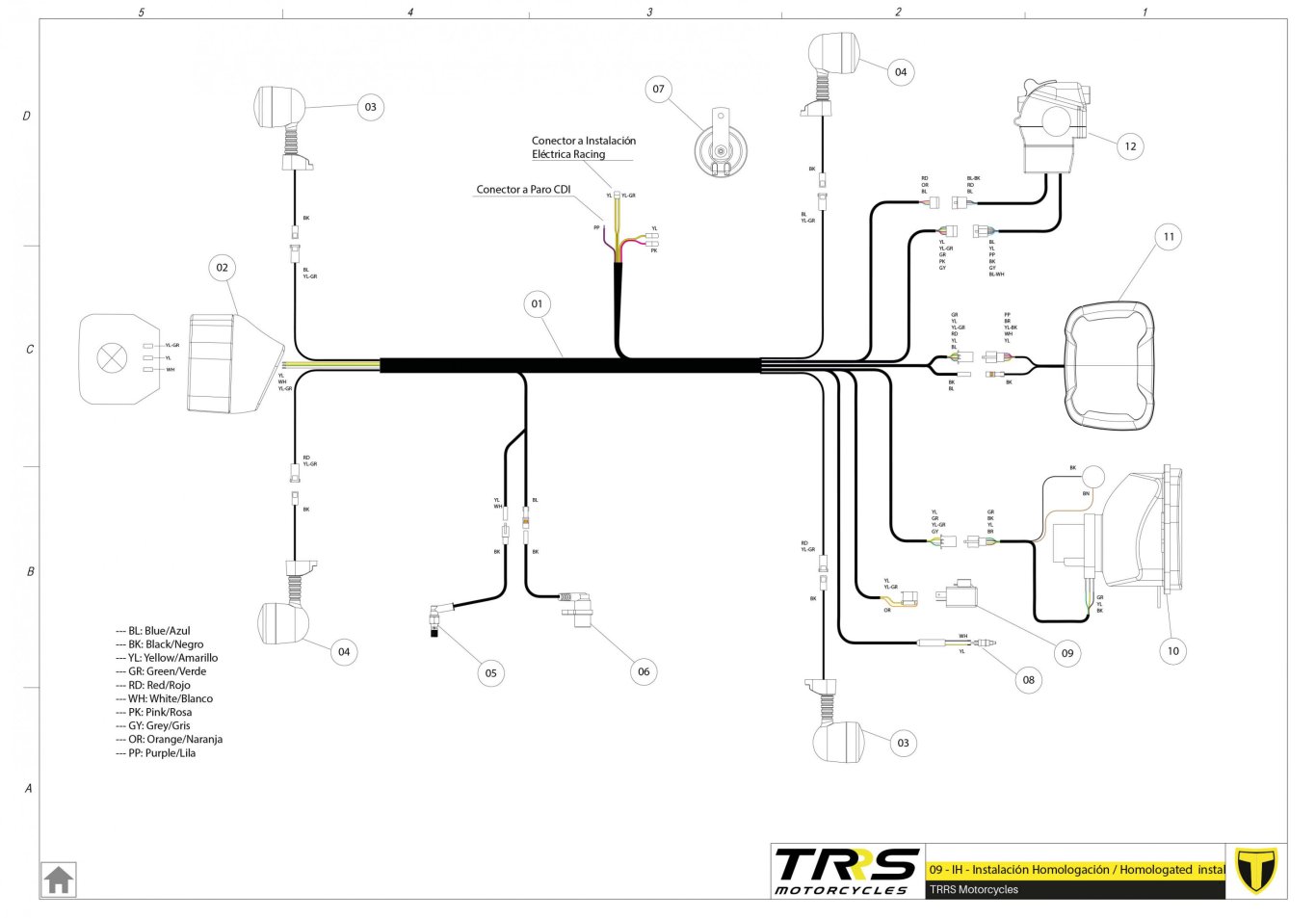 09BTR - ELECTRICAL SYSTEM HOMOLOGATED