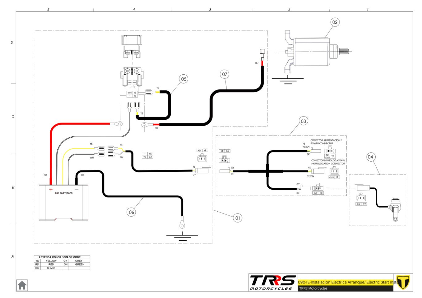09BTR - HOMOLOGATED ELECTRIC START
