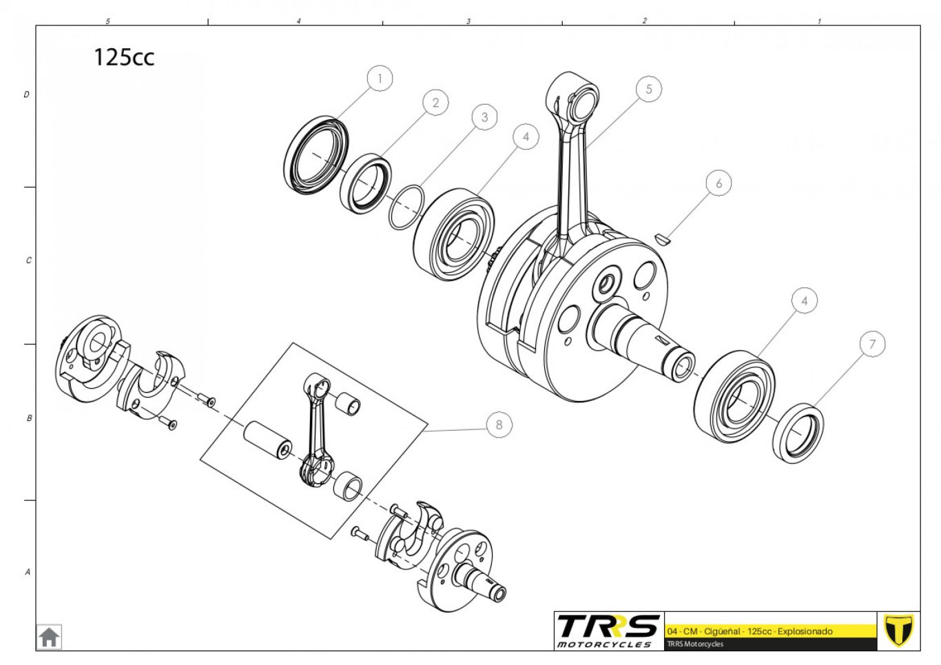 04MT-125 - CRANKSHAFT 125
