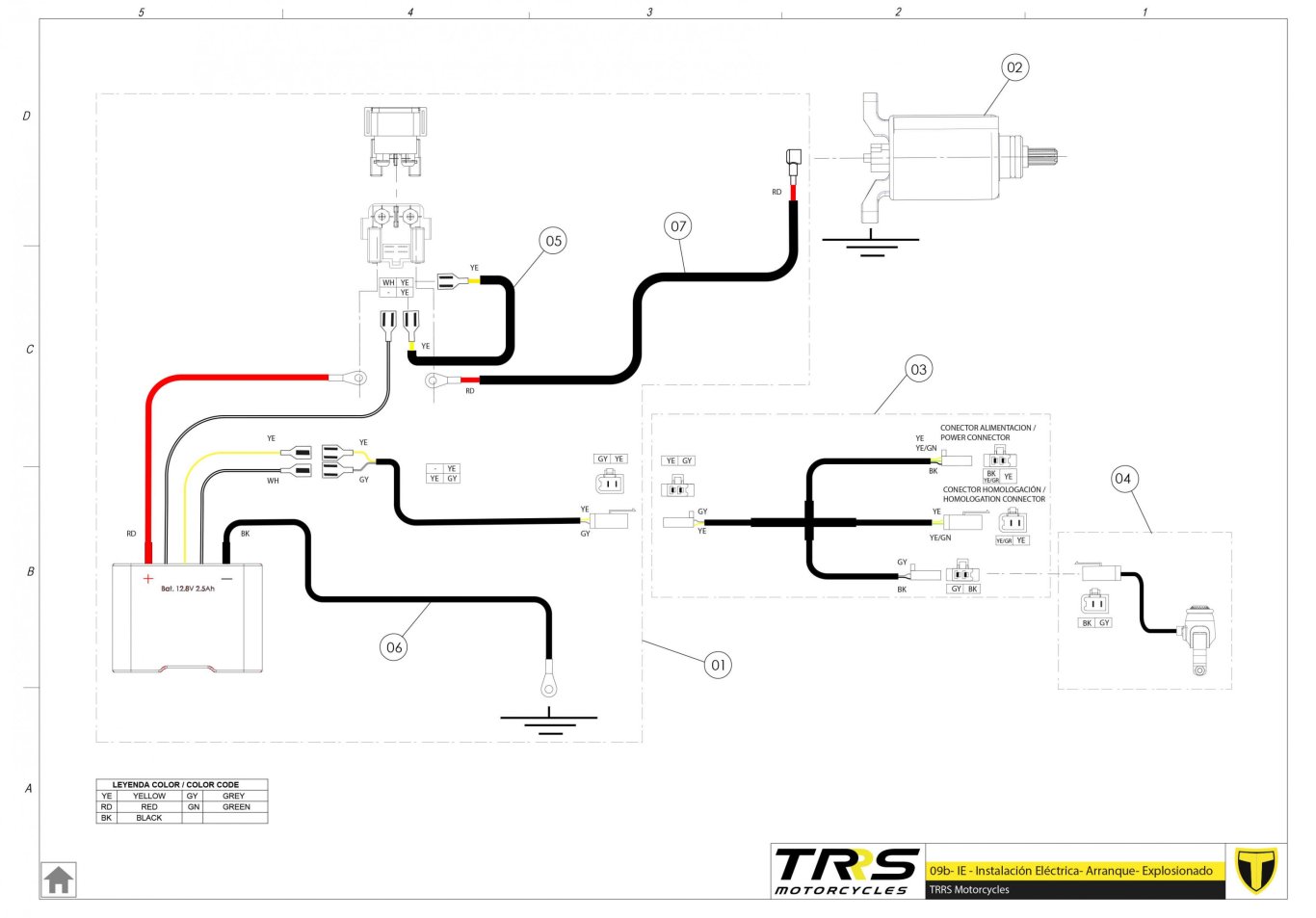 09BTR - INSTALLATION ELECTRIC START