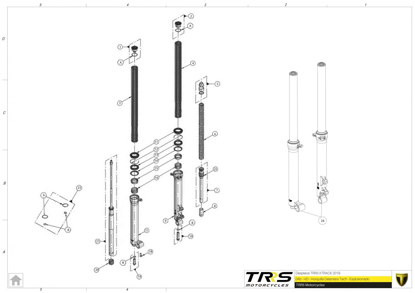 04BTR - HORQUILLA DELANTERA TECH