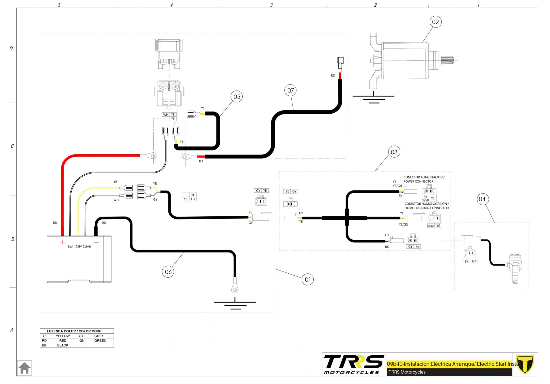 09BTR - HOMOLOGATED ELECTRIC START