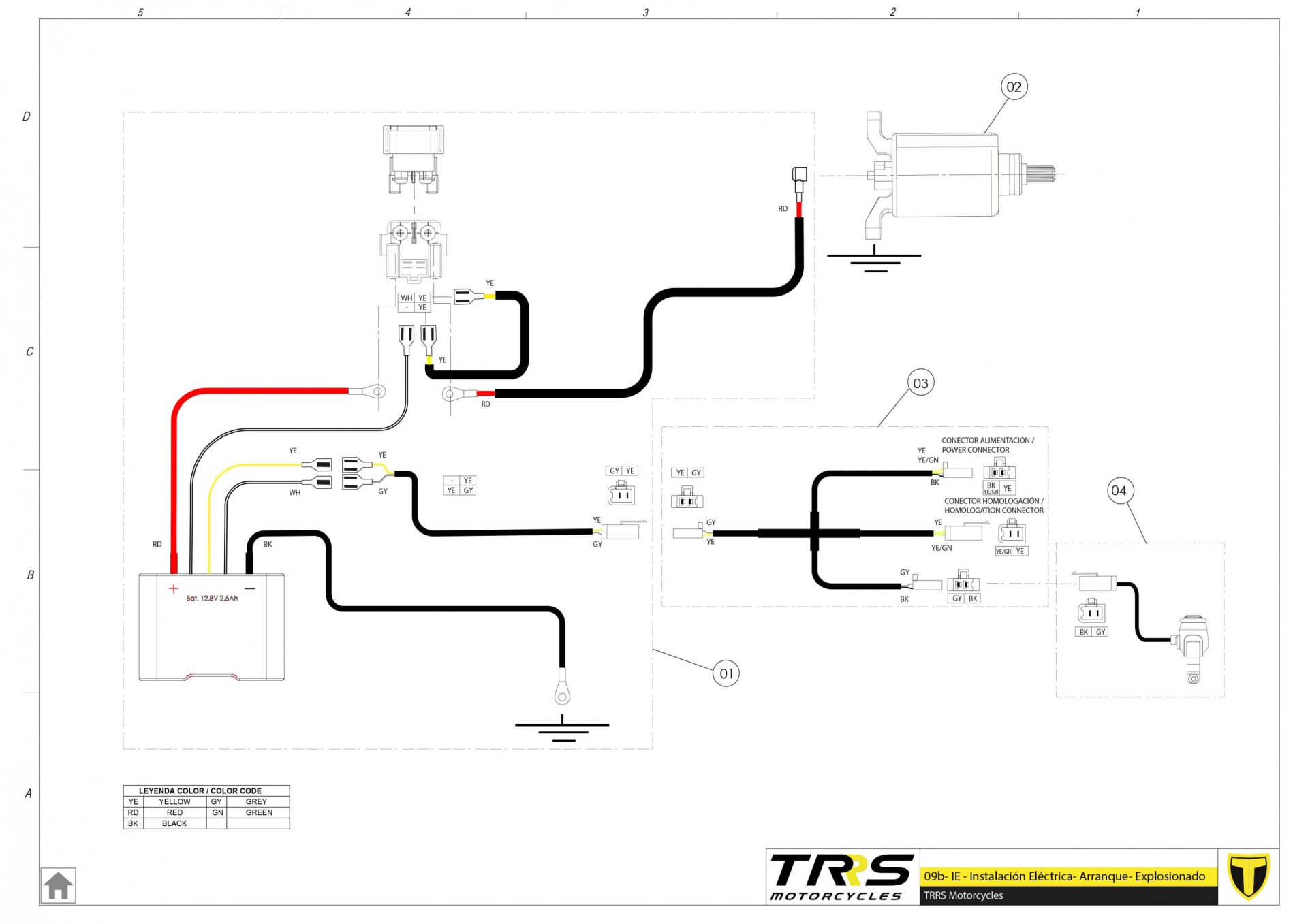 09BTR - INSTALLATION ELECTRIC ELECTRIC START