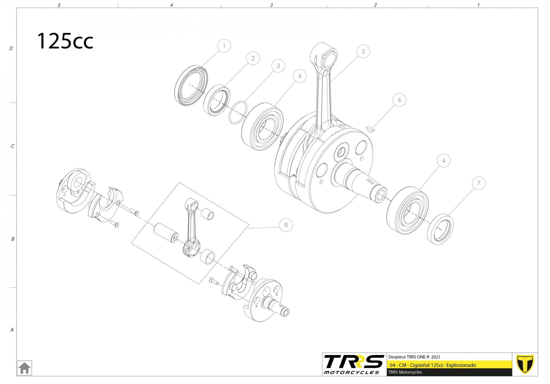 04MT-125 - CRANKSHAFT 125