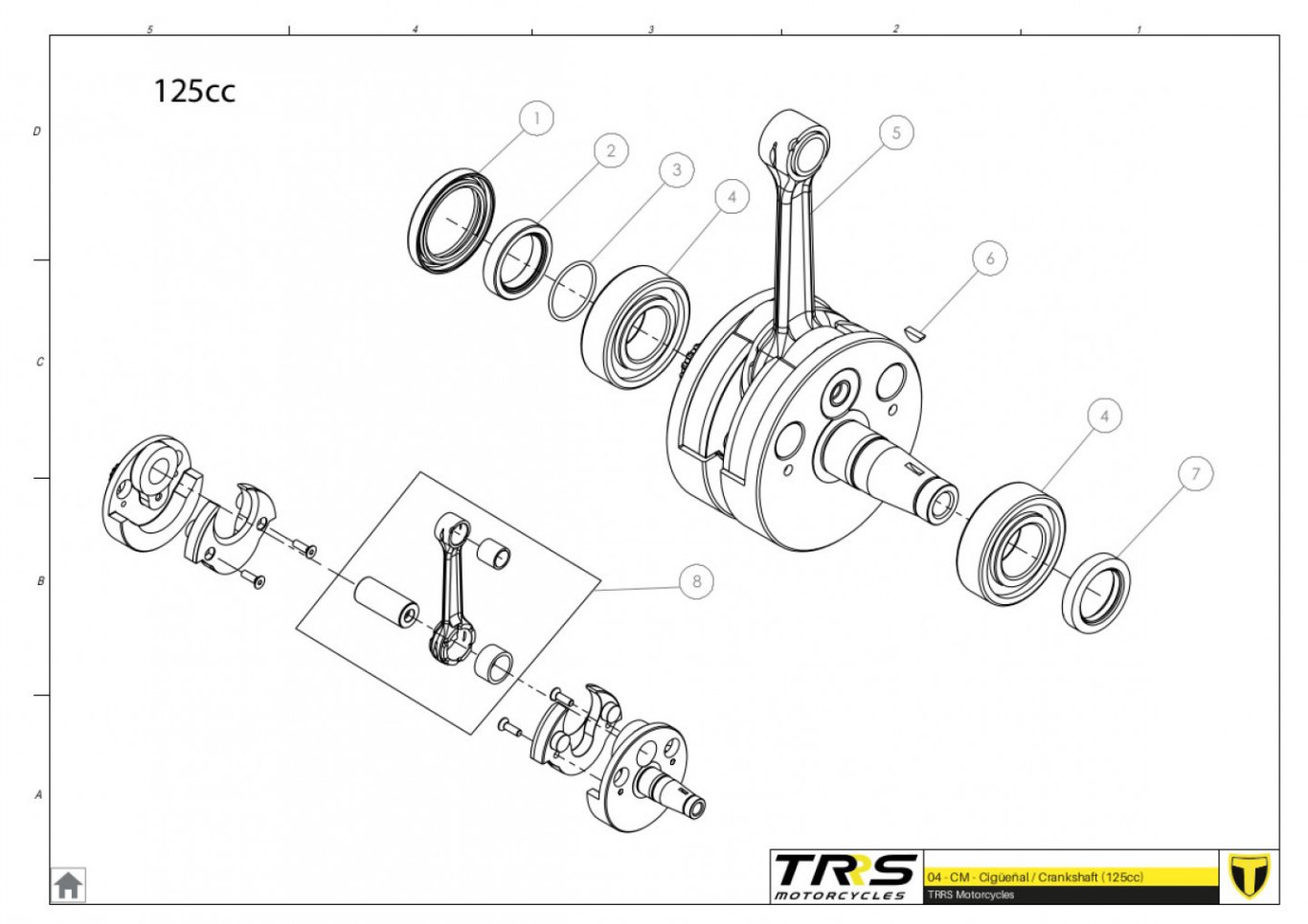 04MT-125 - CRANKSHAFT 125