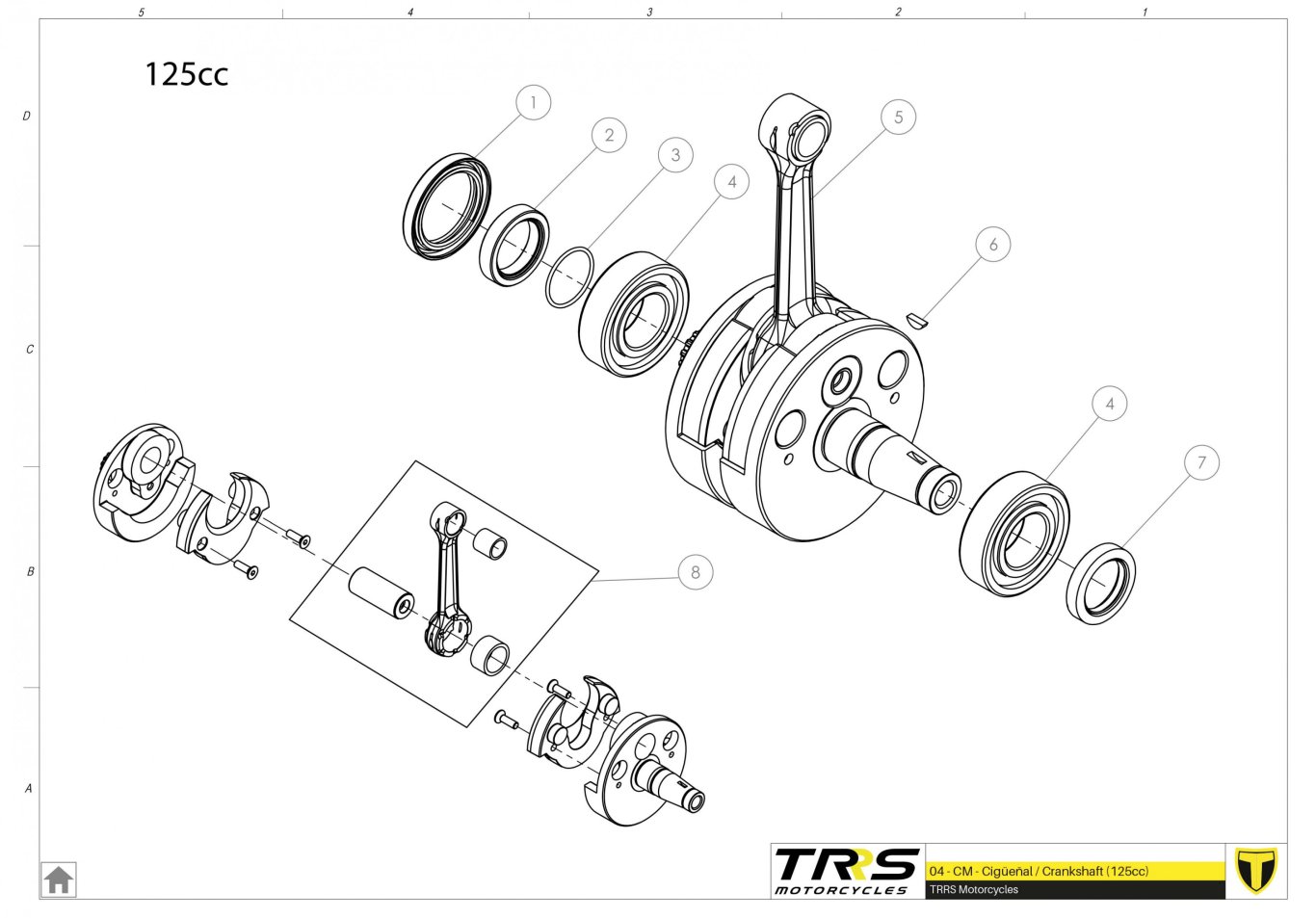 04MT-125 - CRANKSHAFT 125