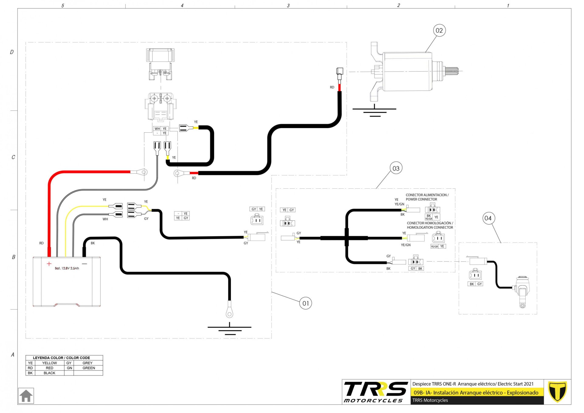 09BTR - INSTALLATION ELECTRIC START