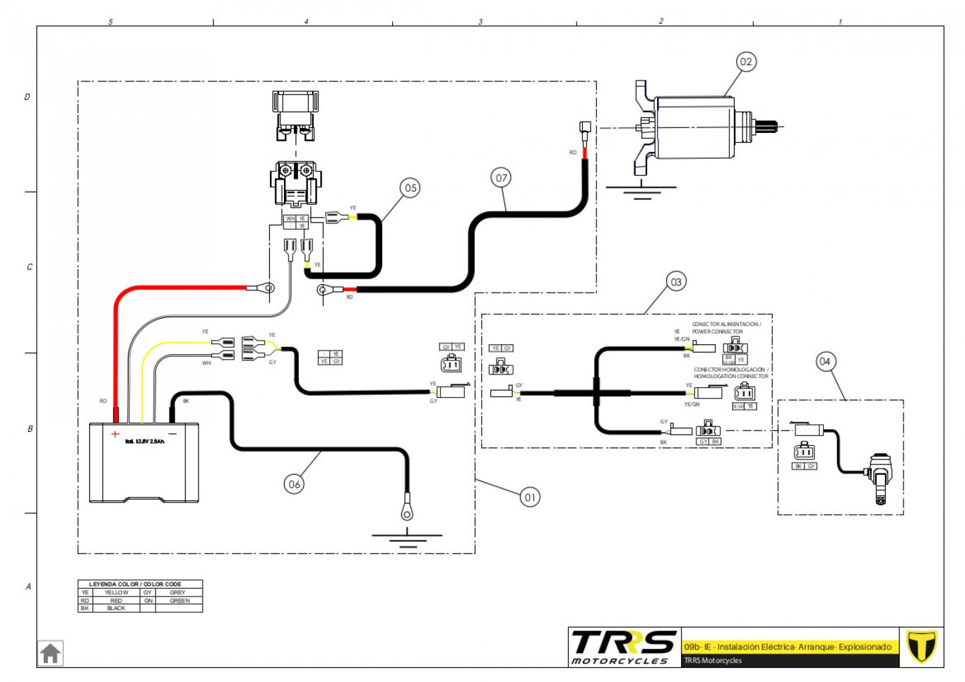 09BTR - INSTALLATION ELECTRIC START