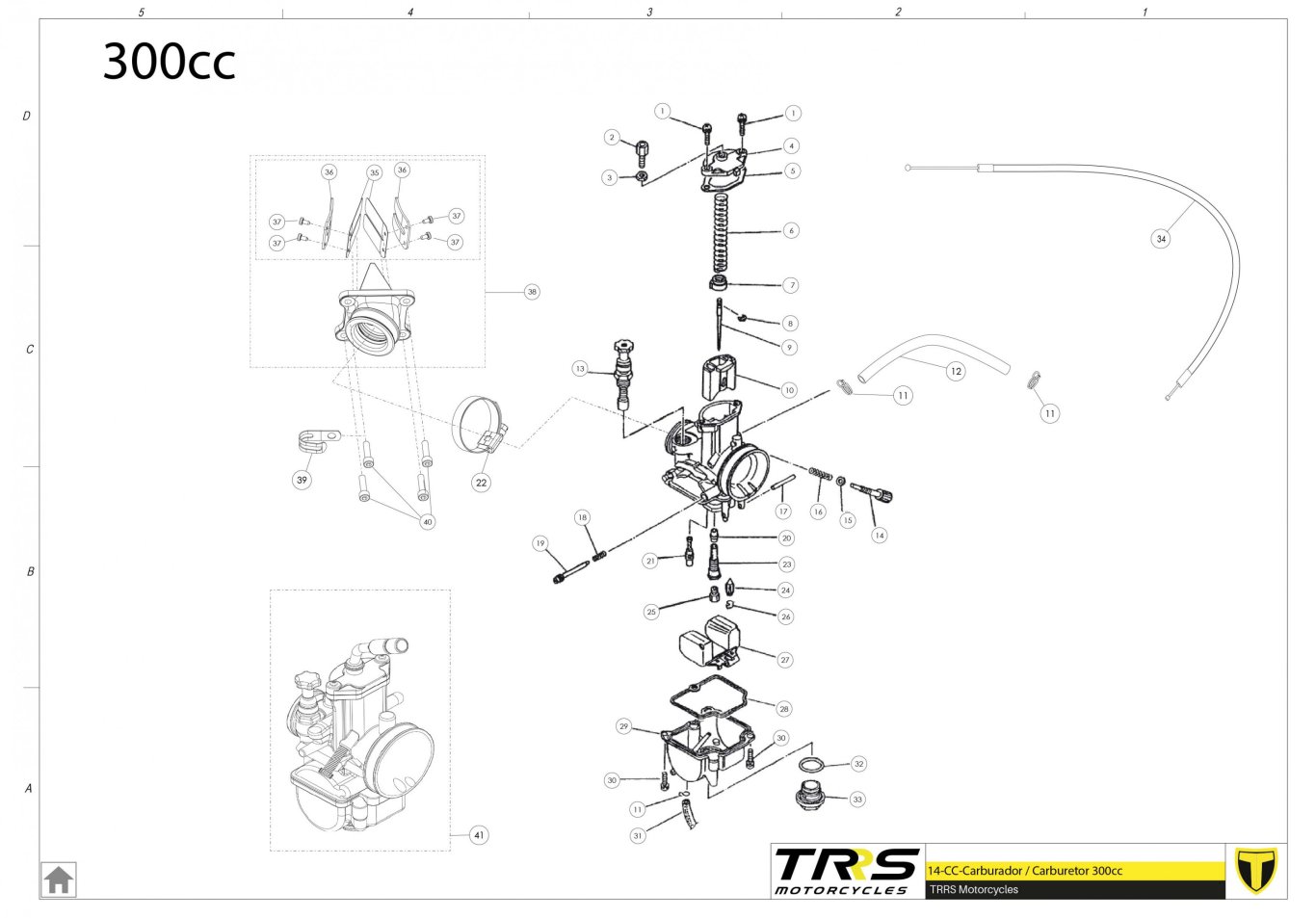 14TR-300 - CARBURETTOR 300