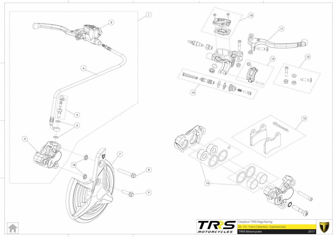 08TR - FRONT BRAKE
