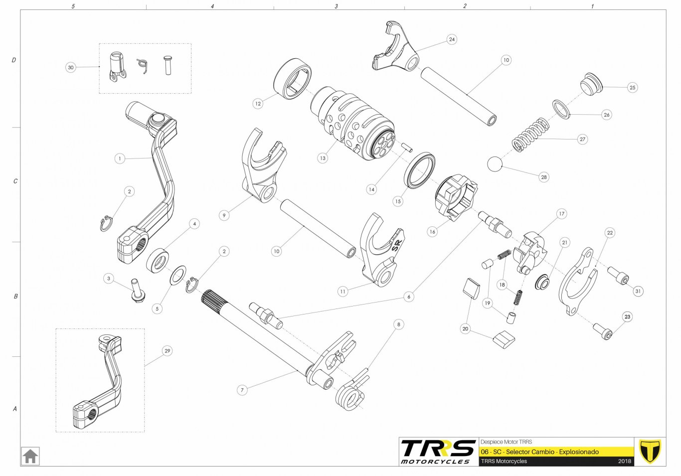 06MT - GEAR SELECTOR GROUP