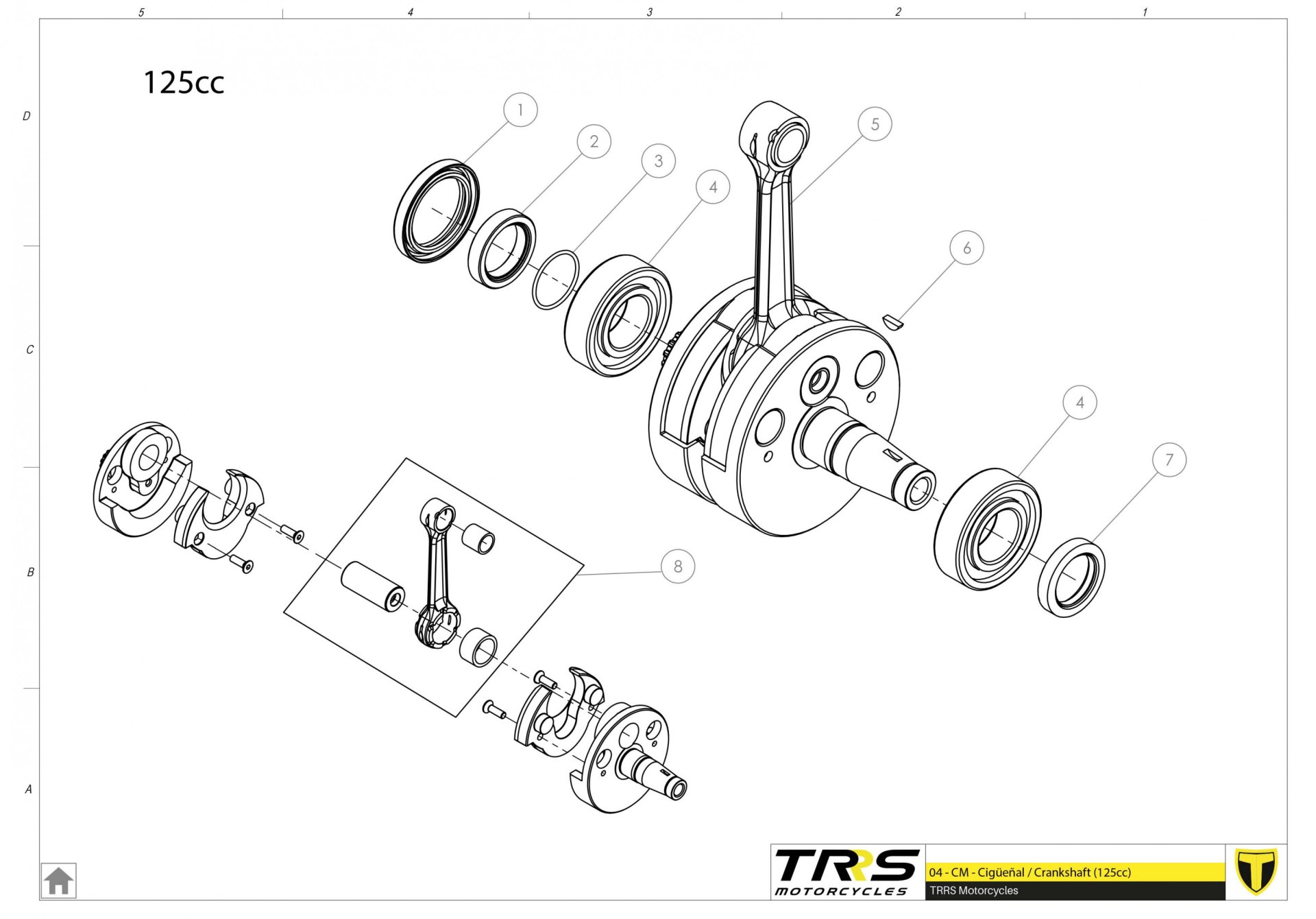 04MT-125 - CRANKSHAFT 125