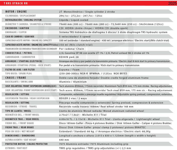 TRRS XTRACK RR 2025 E-Start